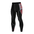 thumbnail image 4 of AJGRHE Men's Fitness Sweatpants Running Training Athletic Breathable Gym Pants Compression Pants Men UV Blocking Running Tights Gym Yoga Leggings for Athletic Workout Red L, 4 of 5