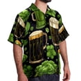 thumbnail image 2 of Saint Patrick's Day Men's Short Sleeve Beach Shirts Button Down Poplin Casual Printed Summer Unisex, 2 of 6