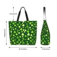 thumbnail image 5 of Rateoe Happy St. Patrick's day Tote Bag - Waterproof Lightweight Handbags Travel Shoulder Bag for Hiking Yoga Gym Swimming Travel Beach, 5 of 8