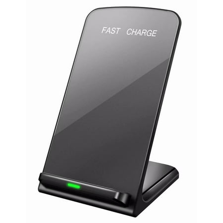 Seneo Wireless Charger, Qi Certified Wireless Charging Stand Compatible with iPhone Xs MAX/XR/XS/X/8/8 Plus, 10W for Galaxy Note 9/S9/S9 Plus/Note 8/S8, 5W All Qi-Enabled Phones(No AC (Galaxy Note 10.1 Best Price)