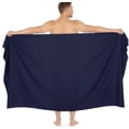thumbnail image 5 of HAPPY BAY Men's Pareo Bath Trunk Swimwear Sarong Swim Beach Wrap One Size Cobalt, Solid Summer Vacation Party, 5 of 5