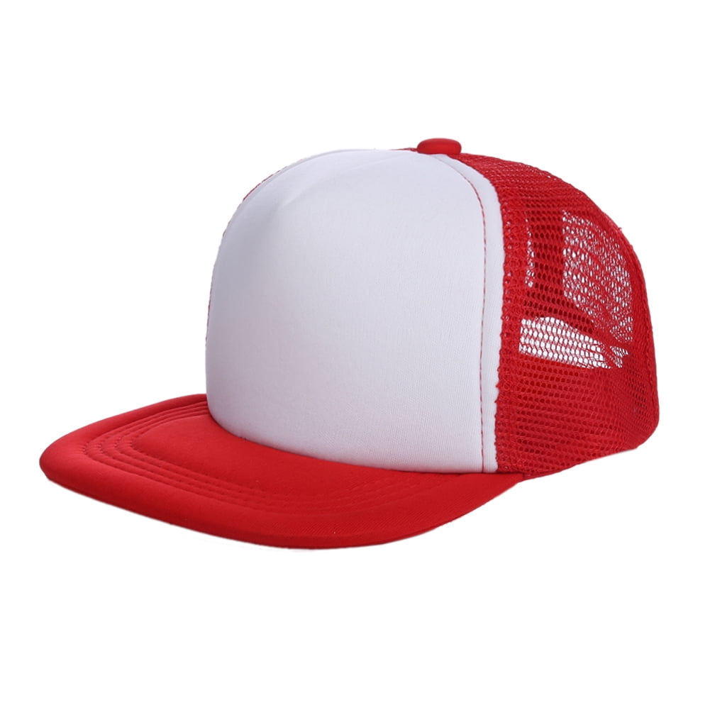Opromo Blank Kids 2 Tone Flat Bill Mesh 