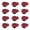 Red, variant on witspace Electric LED Set of 12 Plastic Flameless & Smokeless LED Diwali Light Warm Ambient Tea Ligth Candles for New Year,Festival,Christmas,Home Decoration