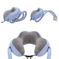thumbnail image 4 of PANACARE 2019 Almohada de viaje más nueva Almohada para el cuello, Almohada para el cuello Almohada para el cuello Almohada para el cuello Hecha de espuma viscoelástica súper suave con máscara para los ojos 3D y tapones para los oídos, para oficina/hogar/coche Avión Viaje en tren Vhermosa LN-1294, 4 of 8