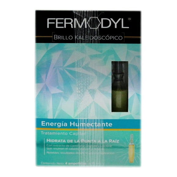 Tratamiento capilar Fermodyl energía humectante 4 pzas de 15 ml c/u