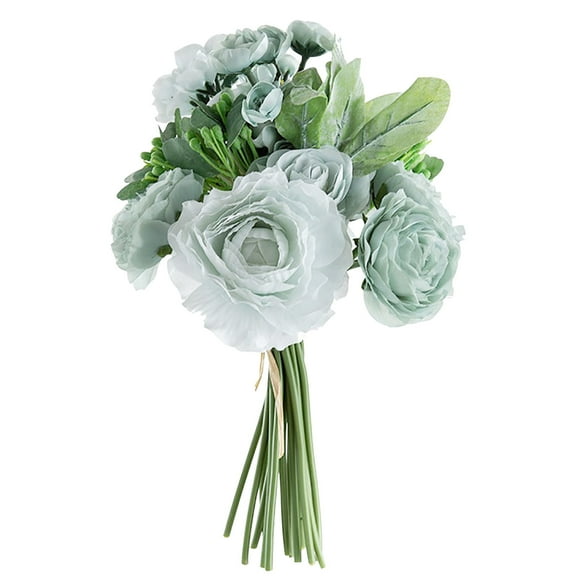 Deeceymbur Little Daisy Simulation Bouquet Chamomile Wedding Home Decoration Chrysanthemum Jumping Orchid Fresh Artificial Flower Silk Flower for Wedding Home Decor for Gift Light Blue