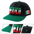 thumbnail image 3 of Jiibva Mexican Embroidered Baseball Cap Unisex Mexican Flag Hip Hop Hat Mexican Outdoor Recreational Sports Cap, 3 of 7