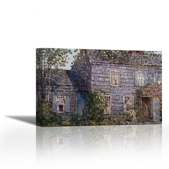 Hutchison House, East Hampton, Long Island - Contemporary Fine Art Giclee on Canvas Gallery Wrap - wall d?cor - Art painting - 27 x 18 Inch - Ready to Hang