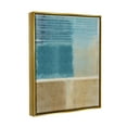 thumbnail image 4 of Stupell Industries Blue & Tan Painting Abstract Painting Gold Floater Framed Canvas Art Print Wall Art, 17 x 21, 4 of 10