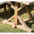 thumbnail image 4 of Padma's Plantation Xena Wood Patio Dining Table in Natural, 4 of 6