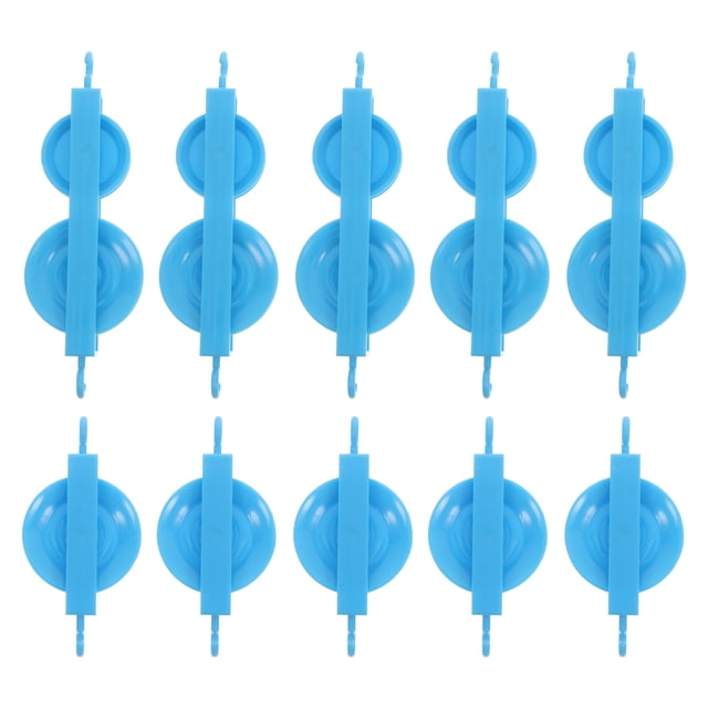 Juego de 10 poleas de plástico dobles y simples para experimentos de física y mecánica Herramienta de polea experimental Equipo de polea de elevación