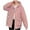 Pink, variant on Lovskoo 2024 Womens Winter Coats Quilted Jacket Long Sleeve Large Pocket Cotton Padded Hooded Jacket Thickened Warm Loose Slim Oversized Jacket White