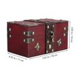 thumbnail image 2 of WHAMVOX Coffre à Jouets en Bois Rouge Rectangulaire pour Enfants et Adultes Rangement et Organisation à Domicile, 2 of 6