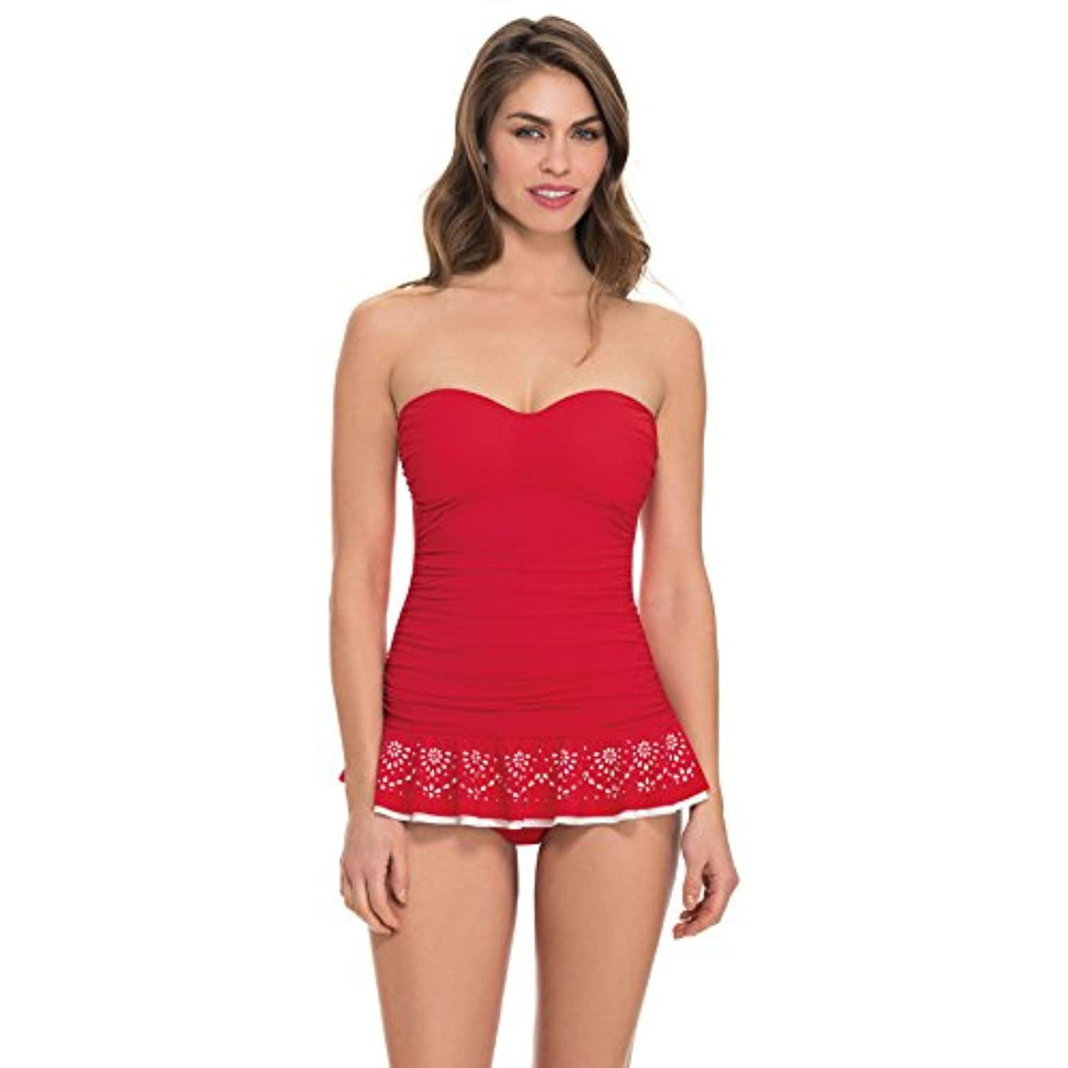bandeau swimdress one piece