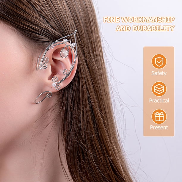 unbranded 1Par Ear Cuffs De Cobre Multicolor Para Mujer Sin Perforación Cómodo Y Para Decorar