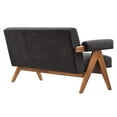 thumbnail image 3 of Modway Lyra Fabric Loveseat in Dark Gray Fabric, 3 of 8