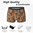thumbnail image 2 of Men's Boxer Briefs, Fox tiger Pattern Soft Comfy Mens Underwear Boxer Briefs Breathable With Widen Waist, 2 of 7