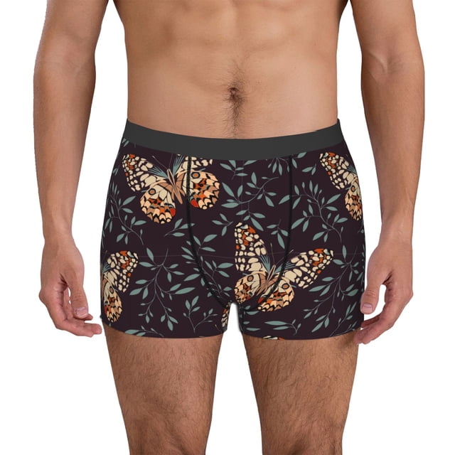Fotbe Butterfly1 Calzoncillos Tipo Boxer con Bolsa de Soporte Total para Hombre, X-Temp Fresco, Transpirable y de Secado Rápido-X-Large