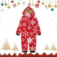 thumbnail image 2 of Generic Snowflakes Santa Christmas Xmas Jammies Family Christmas Pajamas Matching Sets New Year Sleepwears for Family Holiday Family Set Long Sleeves Pant(8 Years,c-Red), 2 of 5