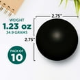 thumbnail image 3 of Stress Balls for Adults Set of 10, Bulk Pack - Anxiety Stress Relief, For Office or Home - Black, 3 of 5