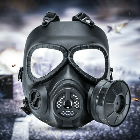 Tactical Gas Mask Full Guard Face Anti Dust Respirator For Adult Motorcycle Biker Paintball Airsoft Game