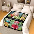 thumbnail image 5 of Custom Blanket with Photos Text Customized Blanket Personalized Flannel Throw Blankets for Adult Kid Birthday Christmas Fathers Mothers Valentines Day Customized Gift Blankets, 5 of 5