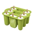 thumbnail image 2 of Tong 9 Cavity Popsicles Silicone Popsicle Popsicle Maker Reusable Homemade Ice Easy Release Ice For Kids Adult DIY Ice （Green）, 2 of 6