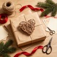 thumbnail image 3 of Handwoven Rattan Heart Ornament Set Natural Fiber Hanging Decor Pieces For Wall Indoor Tabletop Display Home Farmhouse Decoration, 3 of 6