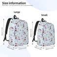 thumbnail image 4 of Balery Poodle Dog Vintage Canvas Backpack for Men and Women - Large Capacity, Durable Travel Laptop Bag for School, Work, Hiking, and Outdoor Activities, 4 of 7