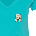 thumbnail image 4 of Inktastic Pocket Goldendoodle Women's V-Neck T-Shirt, 4 of 5