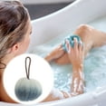 thumbnail image 2 of Unique Bargains 1 Pc Two Colors Bath Shower Loofah Sponge Body Puffs for Bathroom Blue, 2 of 7