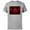 Athletic Heather, variant on Star Wars Darth Vader Red Lightsaber Shadow - Short Sleeve Cotton T-Shirt for Adults - Customized-Black