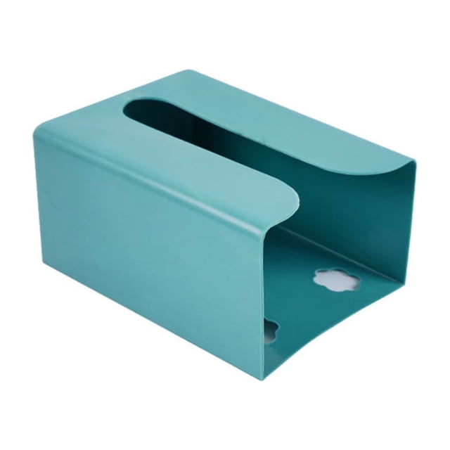 Inteprter Dispensador de papel higiénico para oficina, sala de estar, dormitorio, autoadhesivo, montado en la pared, soporte para pañuelos, Almacenamiento y organización del hogar Verde