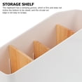 thumbnail image 4 of OULII 2Pcs Simple Storage Box White Rubber Wood For Store Use Household Users, 4 of 5