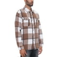 thumbnail image 2 of Woodridge Flannel Co Mens Flannel Shirts Shackets Casual Button Down Long Sleeve Jackets with Pocket, 2 of 5