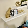 thumbnail image 4 of WELLAND 48 Inch Grande Floating Shelves Wall Shelf Mounted Display Shelf, 48"L x 11.81"D x 4"T, White, 4 of 4