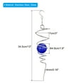 thumbnail image 2 of Uxcell 13" Molinetes Decorativos con Bola de Cristal para Decoración Colgante, Azul, 2 of 5