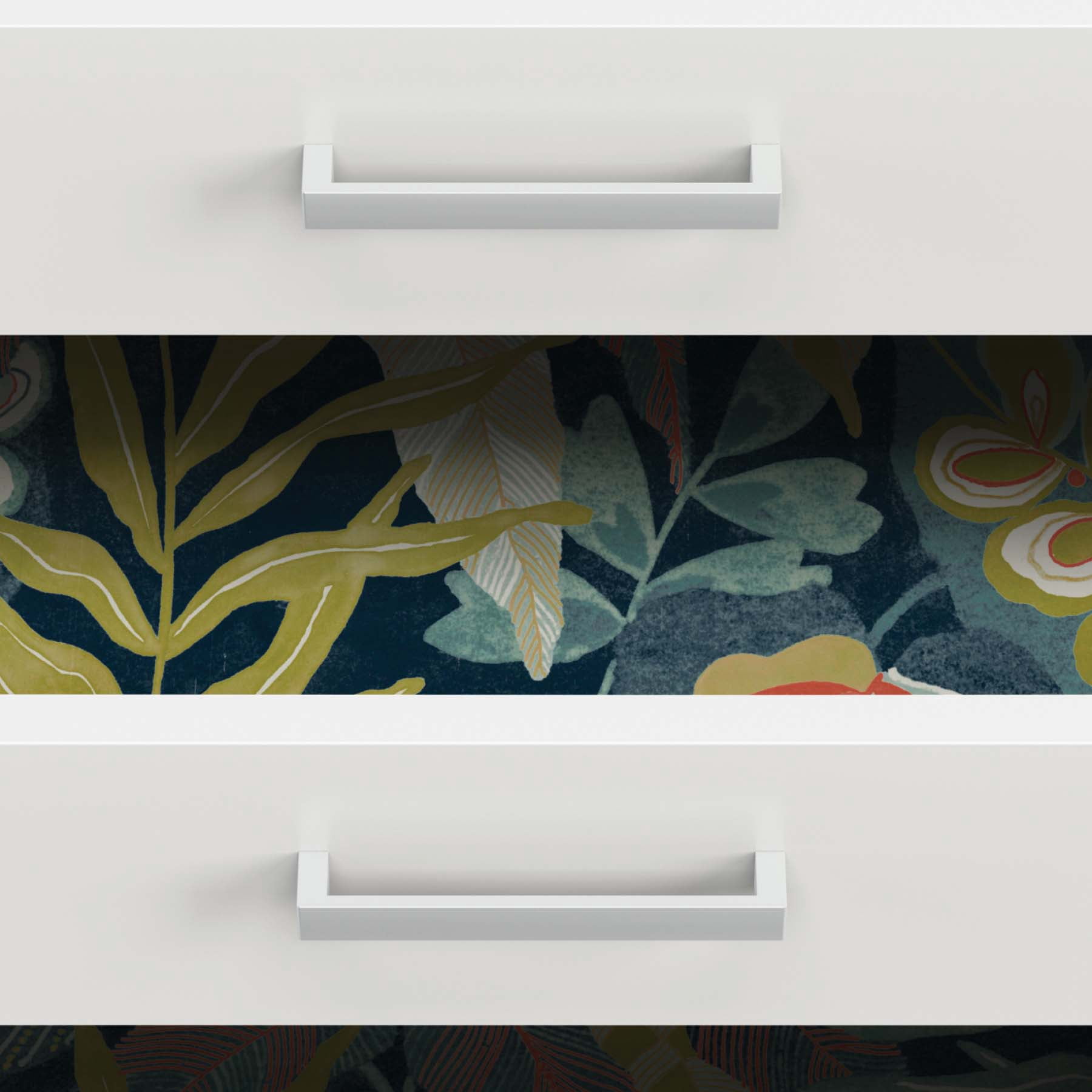 (2 pack) Roommates Studio Blue Malena Floral Peel and Stick Wallpaper 30.75 Sq. ft