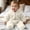 White, variant on kids Fleece Footed Onesie Full-Zip Warm Daily Wear Jumpsuit Blue 9-12 Months