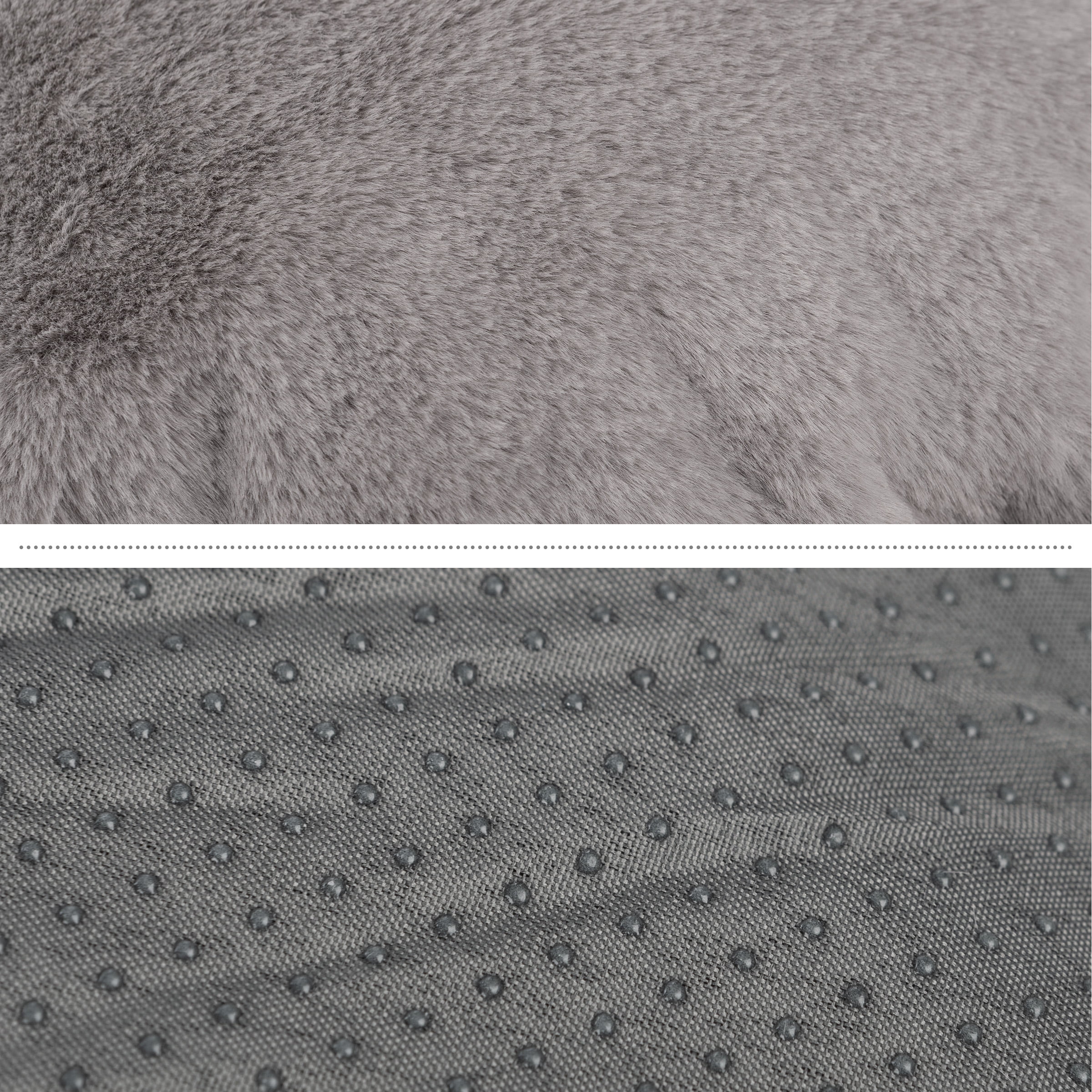PETMAKER Dog Bed - Donut Dog Bed and Cat Bed for Small Pets (Gray)