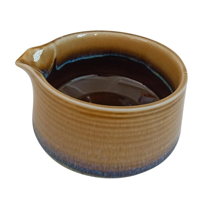 simhoa Porcelain Matcha Bowl Ceramic Porcelain Tea Bowl for Family Beginner Friends Gold