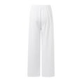 thumbnail image 6 of WEIYLL Womens Sweatpants High Waist Drawstring Basic Solid Color Winter White Fall Activewear size M, 6 of 8