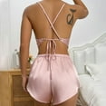 thumbnail image 3 of Women's Pajamas, Sexy And Tempting Backless Suspender Skirt And Shorts Two-piece Set, 3 of 8