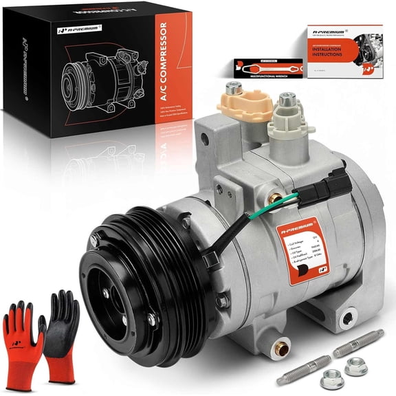 A-Premium Air Conditioner AC Compressor with Clutch Compatible with Ford F-150 F150 2017, 5.0L