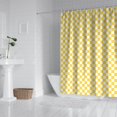 thumbnail image 2 of Yellow and White Checkerboard Pattern Shower Curtain 72"x84" ,Bathroom Decorative Shower Curtains Set with 12 Hooks,Modern Waterproof Washable Shower Curtain, 2 of 6
