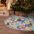 thumbnail image 6 of Daiia Colored Casino Chips Drawing Merry Christmas Tree Skirt , Xmas Large Lace-up Tree Skirt, Santa Snowflakes Rustic Home Decorations New Year Party Farmhouse Decor-30", 6 of 7