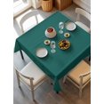 thumbnail image 6 of Dark Green Table Cloth, Modern Pure Dark Green Waterproof Tablecloth for Square Tables, Reusable Washable Fabric Table Cover for Restaurant Kitchen Dining Tables 54"x54", 6 of 6