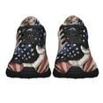 thumbnail image 5 of Beagle American flag US Shoes Sneakers Black Size 10, 5 of 7