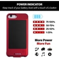 thumbnail image 7 of Adam iPhone 6/7/8 Protective Case/Extended Battery Solar Powered Detachable Ultra-Slim Magnetic External Battery with Ultra-Fast Charging Port and Finger Ring/Stand Attached (Red), 7 of 7