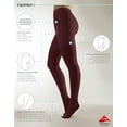 thumbnail image 2 of CALZITALY Plus Sizes Anti-Chafing Opaque Tights | 60 DEN | L - 4XL | Black | Italian Hosiery (4XL, Wine), 2 of 7